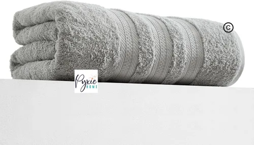 Tamaño grande - Toalla de baño extra grande - Toalla de baño ultra extragrande - 100% algodón - COLOR GRIS