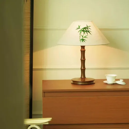 Miniatura 6 de Lamp for Desk Chinese Style Solid Wood Zen Study Room Atmosphere Lamp Master Bedroom Bedside Retro Table Lamp Desk Lamps for Home Office