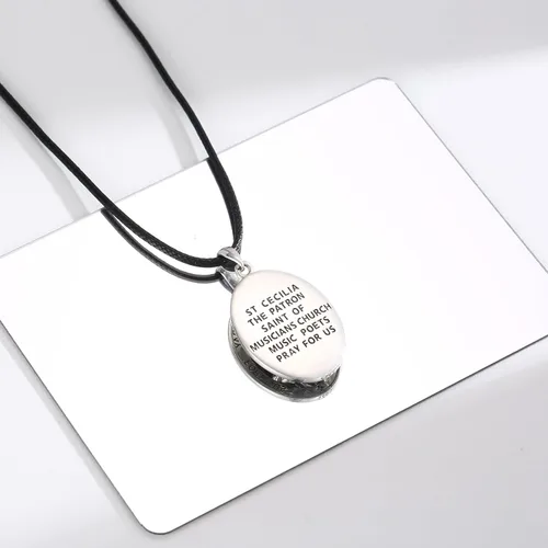 Miniatura 509 de Collar de plata de ley 925 con medalla de San Patrón, colgante de protección católica, amuleto, joyería religiosa para hombres y mujeres