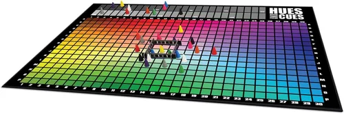 Miniatura 7 de HUES and CUES Juego de adivinanzas de colores vibrantes, perfecto para la noche de juegos en familia Conecta pistas y colores 480 cuadrados