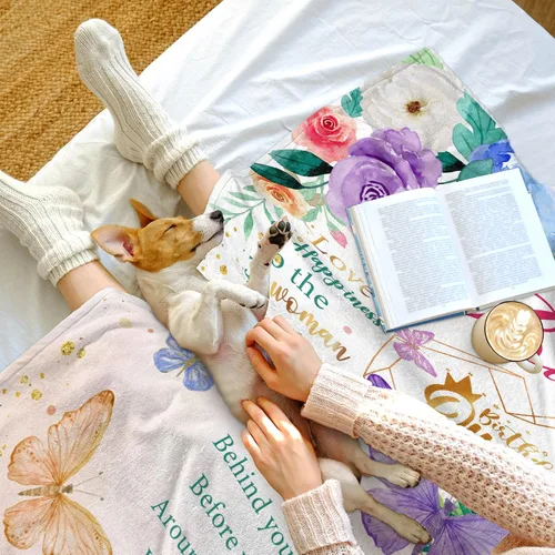 Miniatura 5 de Regalos de cumpleaños para mujeres, regalos de feliz cumpleaños para mujeres, manta decorativa de amistad de 50" x 60", las mejores ideas de regalos