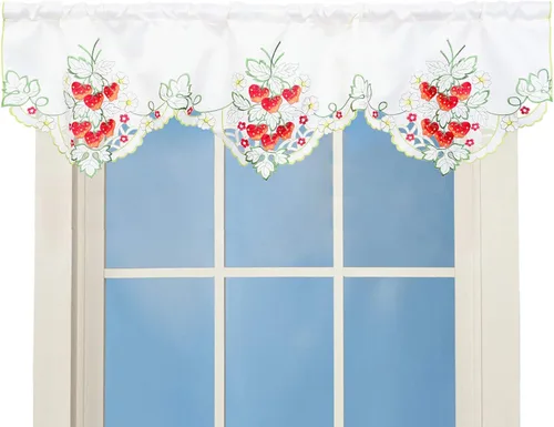 Miniatura 7 de Cenefa de Cortina Bordada con Trébol Irlandés A 58 × L 14 Pulgadas, Decoraciones de Ventana de Cocina para el Día de San Patricio o Primavera