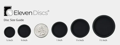 Miniatura 4 de Eleven Discs Discos de aluminio de 1 pulgada para cuadernos de disco (negro, juego de 11)