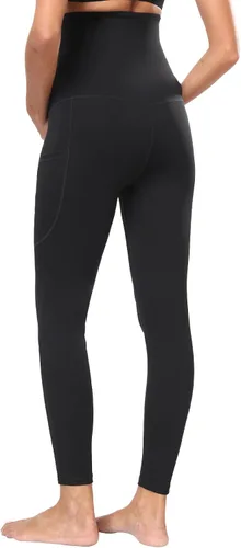 Miniatura 3 de JOJOANS Leggings de maternidad sobre el vientre con bolsillos, pantalones de yoga para embarazo, ropa deportiva suave, pantalones de maternidad
