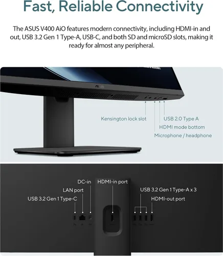 Miniatura 7 de ASUS V470 Todo en Uno, pantalla táctil FHD de 27" antirreflejos, 16 GB de RAM DDR5, SSD de 1 TB, procesador Intel® Core™ i5-13420H, Windows 11 Home