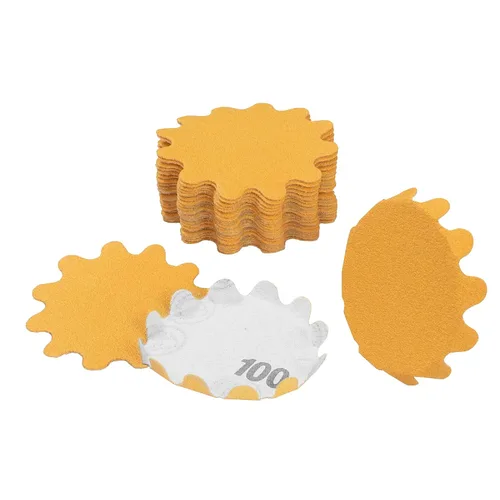 Miniatura 28 de Keystone Flex Edge Gold - Discos de lijado de gancho y bucle de 1 pulgada, papel de arena ondulado para lijadoras de cuencos y accesorios de lijado