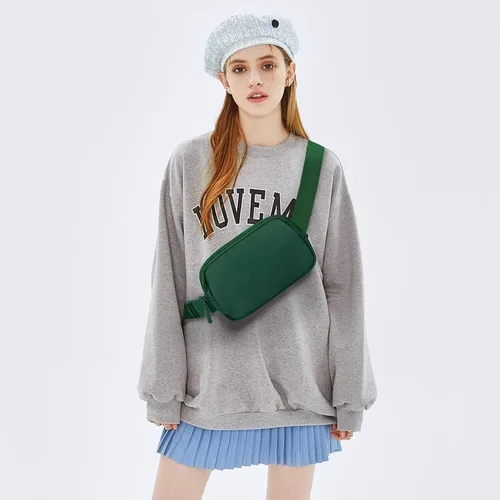 Miniatura 286 de Riñonera cruzada para mujeres y hombres, bolsa para cinturón para senderismo con correa ajustable, riñonera para correr, entrenamiento, deportes