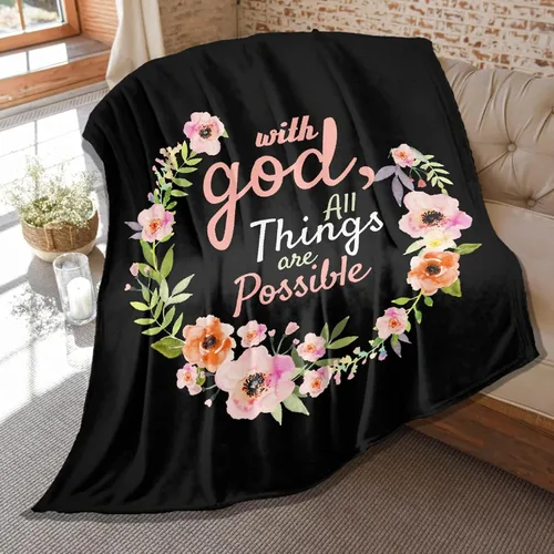 Miniatura 19 de Mantas de versículo bíblico de franela de felpa suave para niños, manta ligera para aire acondicionado para niños, decoración de sofá, habitación