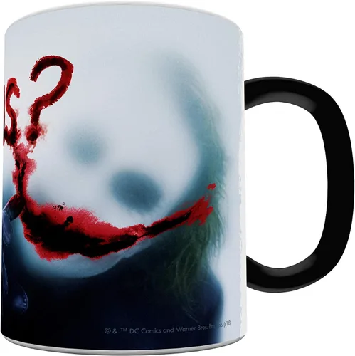 Miniatura 5 de Morphing Mugs DC Comics - Batman: The Dark Knight - Joker - Why So Serious - Taza de cerámica sensible al calor que cambia de color de 11 onzas