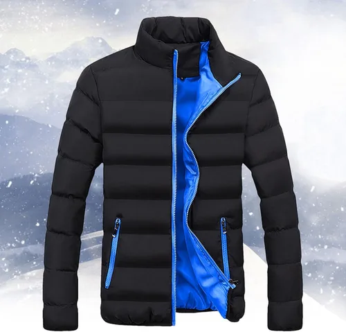 Miniatura 2 de BFAFEN Mens Winter Jacket with Hood Quilted Puffer Down Jacket Full Zip Warm Thick Coats Cold Weather Work Outerwear