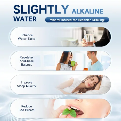 Miniatura 3 de AQUALTRA USF-2B-15 Sistema de filtración de agua ligeramente alcalino debajo del fregadero, filtro de agua debajo del fregadero de 28000 galones