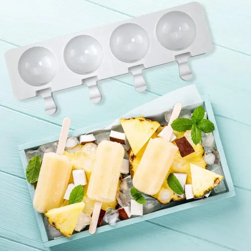Miniatura 9 de Molde de silicona para paletas de helado, molde de silicona suave y liso para bricolaje, hecho en casa, helado, caramelo, pastel, molde Tipo 19