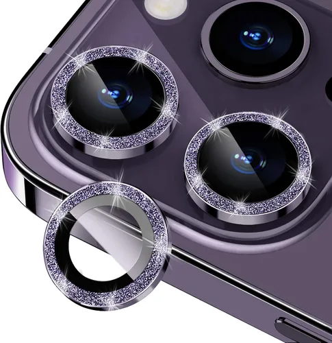 Miniatura 34 de Protector de Lente de Cámara Bling para iPhone 17 Pro / 17 Pro Max, Anillo de Metal con Diamante Individual con Dureza 9H, Protector de Pantalla