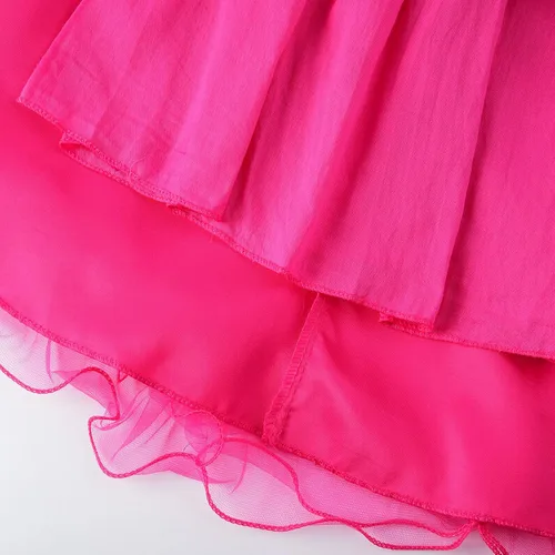 Miniatura 7 de Uhnice Vestido de fiesta de niña de las flores de malla de tul sin mangas