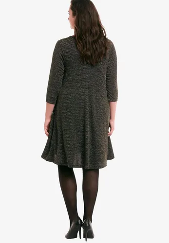 Miniatura 3 de Ellos Vestido de punto con purpurina en talla grande para mujer