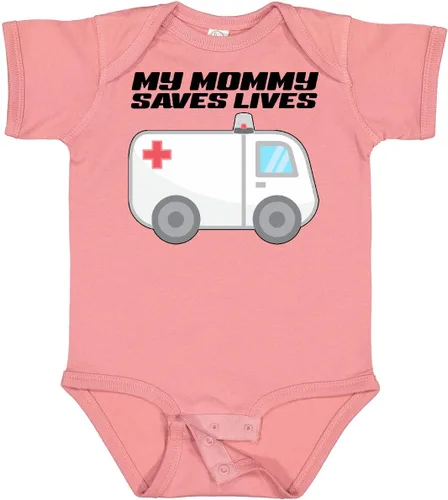 Miniatura 13 de inktastic My Mommy Saves Lives- Body para bebé de ambulancia
