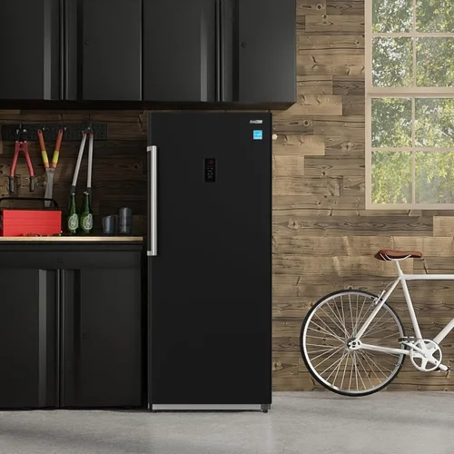 Miniatura 9 de Conserv Congelador vertical 14cf CONVERTIBLE REF Garage Ready 28in ancho 110V (negro)