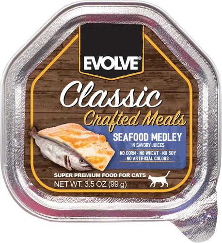 Miniatura 13 de Evolve Receta de pollo y carne de res sin granos en salsa húmeda para gatos 3 oz - 24 pk