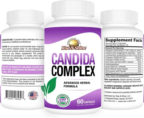 Miniatura 3 de Rise-N-Shine Suplemento de apoyo Candida -60 Cápsulas