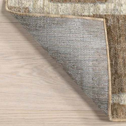 Miniatura 5 de Nuloom Aadhya - Alfombra geométrica de 2 x 8 pies para sala de estar, dormitorio, comedor, entrada, pasillo, color marrón claro