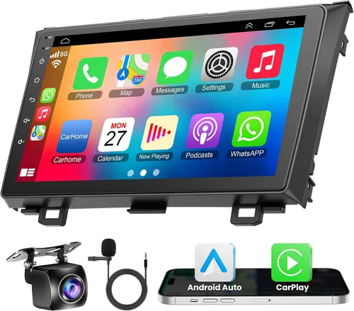 Radio de coche 4G+64G Android 12 para Honda CRV 2007-2011, unidad principal estéreo de 9 pulgadas con WiFi/5G, CarPlay inalámbrico+Android Auto,