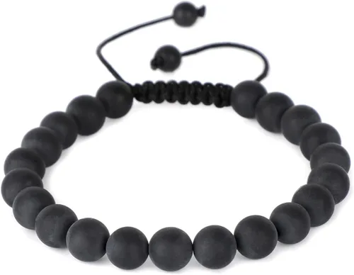Miniatura 30 de AD Beads Pulseras de piedras preciosas unisex de 0.315 pulgadas (0.315 in), macramé curativo ajustable de 7 a 9 pulgadas Usa esta pulsera