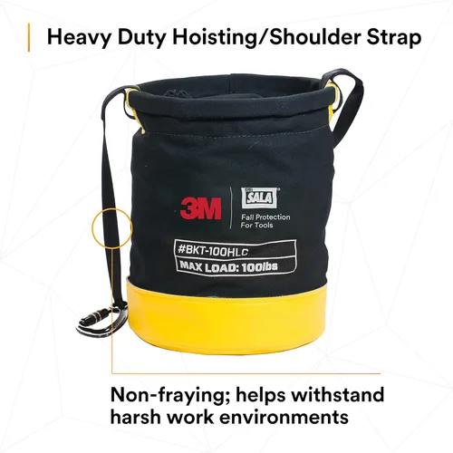 Miniatura 7 de 3M DBI-SALA - Protección contra caídas para herramientas, 1500133, cubo seguro de lona para control de derrames con 6 puntos de conexión de anillo
