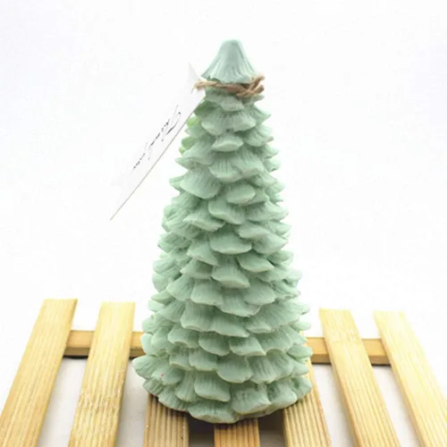 Miniatura 3 de Molde de vela de silicona para árbol de Navidad 3D para hacer velas, moldes de jabón de silicona de pino de Navidad, decoración de tartas
