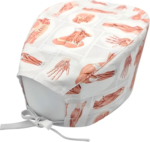 Miniatura 51 de Print Scrub Caps - Sombrero perfecto para enfermeras, médicos y EMTs..