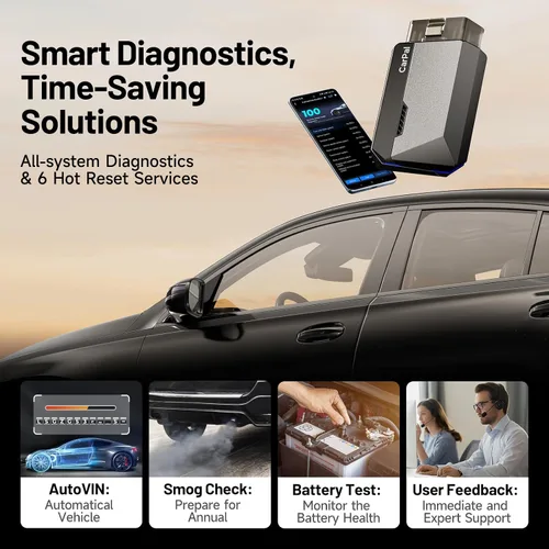 Miniatura 8 de TOPDON Carpiano Bluetooth OBD2 escáner, todo el diagnóstico del sistema, herramienta de diagnóstico inalámbrica Bluetooth, comprobación del estado