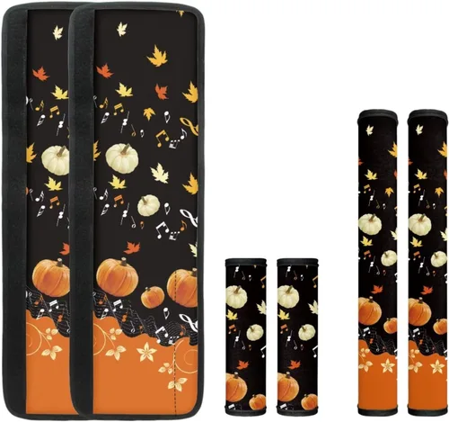 Miniatura 9 de 6 fundas para manija de puerta de refrigerador de Acción de Gracias, cubierta de manija de nevera de otoño, hoja de arce, protector de manija