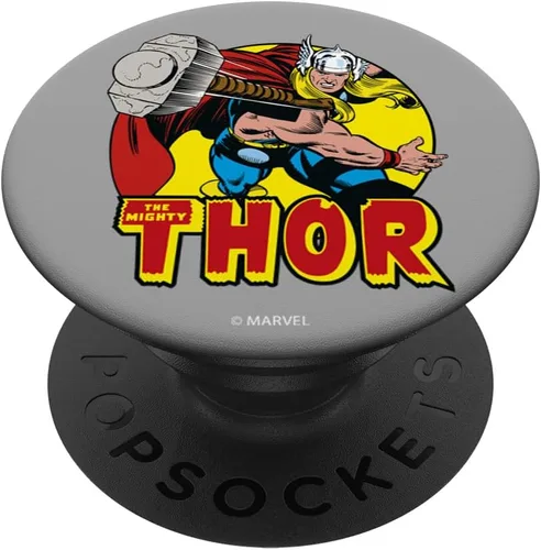 Miniatura 6 de Marvel Mighty Thor Mjolnir Hammer - Manta vintage PopSockets MagSafe PopGrip para iPhone