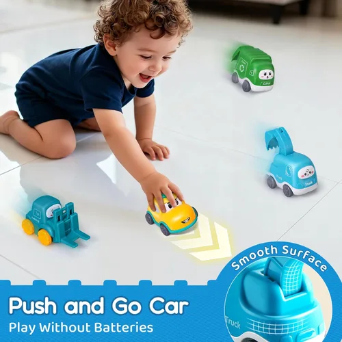 Miniatura 4 de ALASOU 8 unidades de grúas de bebé para niños de 1 año con tapete de juego/bolsa de almacenamiento, regalo de primer cumpleaños para niños pequeños