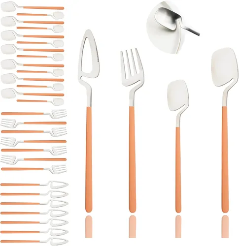 Miniatura 13 de JASHII Cuchara de mermelada de miel, mini cuchara de café de acero inoxidable, cucharadita, 6 piezas (plata mate)