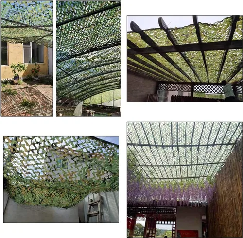 Miniatura 6 de Protección del bosque con cobertura de protección ecológica, red de camuflaje militar, campamento tiro, caza y selva, protección solar