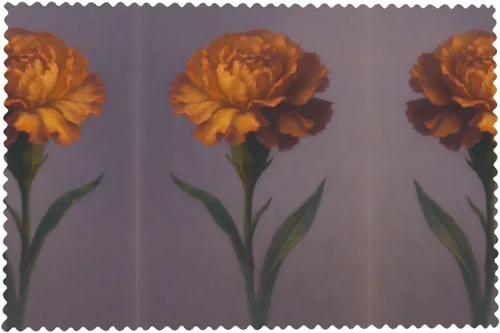 Miniatura 8 de Rectangular Placemats Set of 4, Heat Resistant Dusk Carnation Printed Kitchen Dining Table Mats