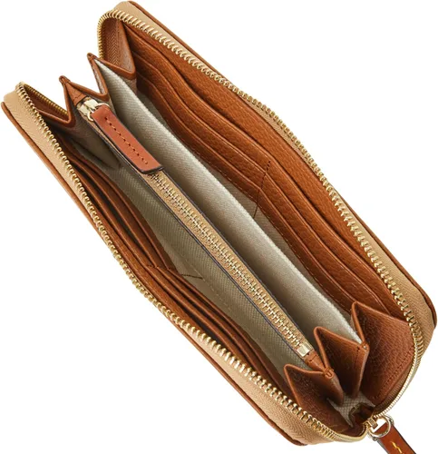 Miniatura 3 de Dooney & Bourke Billeteras para mujer, correa extraíble de cuero granulado con cremallera grande