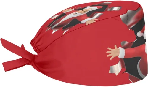 Miniatura 3 de Babrukda Gorro ajustable con banda para el sudor para mujer y hombre, gorro a prueba de suciedad