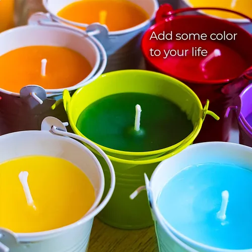 Miniatura 7 de Tinte amarillo brillante de 2 onzas para fabricación de velas de soja, tintes de cera de velas altamente concentrados, chips de tinte