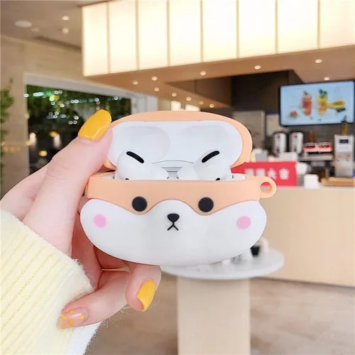 Miniatura 4 de Bonita funda de perro para Airpod Pro/Pro 2 Gen 2023/2022/2019, divertida funda de silicona de dibujos animados 3D Kawaii Air Pods Pro de 2ª/1ª Corgi