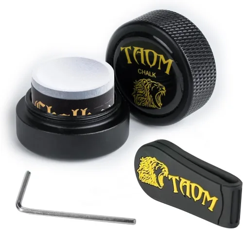 Miniatura 37 de TAOM - Soporte para tiza de billar, herramienta práctica redonda, accesorios de billar, mini estuche magnético para punta de tiza, contenedor