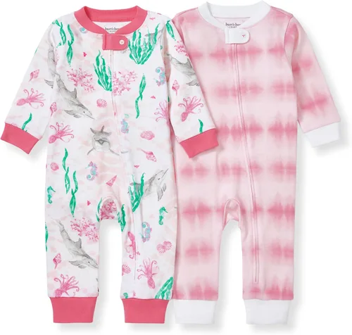 Miniatura 213 de Burt's Bees Baby - Pijama de una pieza para bebé, mameluco para dormir y jugar, algodón 100% orgánico, cremallera frontal