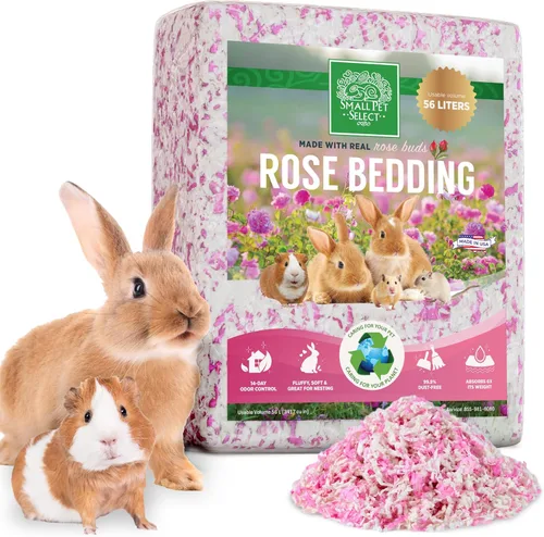 Miniatura 5 de Small Pet Select - Ropa de cama de papel blanco con lavanda natural real. Para conejos, conejillos de indias y otros animales pequeños, 56 L