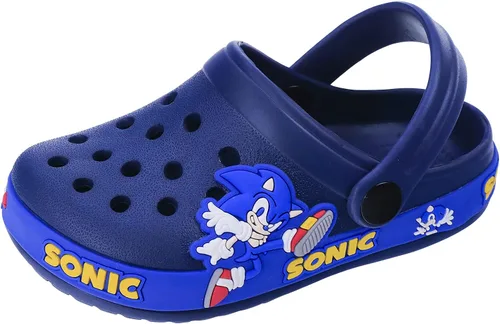 Zapatos de jardín de dibujos animados para niños, sandalias de zuecos para niños, zapatos de agua para niños, pantuflas de playa para niños