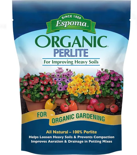 Miniatura 2 de Espoma Perlita orgánica; totalmente natural y aprobada para jardinería orgánica. Ayuda a aflojar y airear suelos pesados, evita la compactación