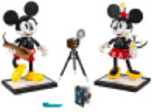 Miniatura 2 de LEGO Disney Mickey Mouse y Minnie Mouse (43179), kit de construcción coleccionable de Mickey Mouse de estilo clásico, nuevo 2021 (1,739 piezas)
