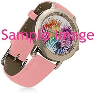 Miniatura 3 de InterestPrint Cool Horse Running - Reloj de pulsera para mujer, chapado en oro rosa