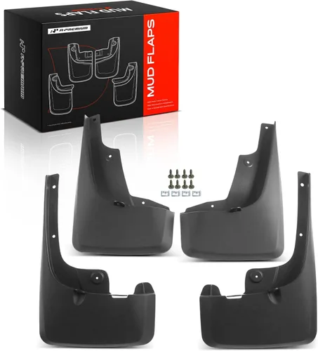 A-Premium Juego de 4 unidades de guardabarros con kits de herramientas compatibles con Toyota 4Runner, 2010-2023, (sin guardabarros y estribo)