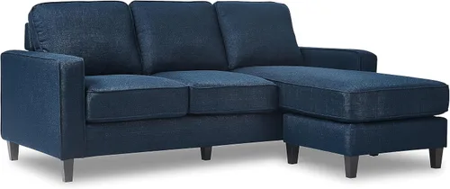 Miniatura 7 de Serta Harmon Sofá seccional reversible sala de estar, moderno sofá de tela de 3 asientos en forma de L.