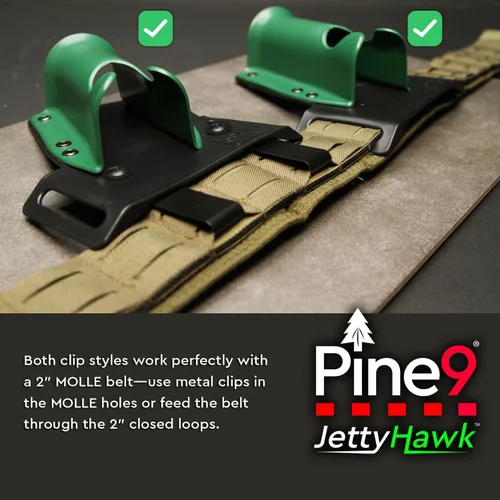 Miniatura 7 de JettyHawk Fishing Rod Hip Holster, Hands-Free Quick-Draw Holder, Fits 1.5-2" Pole, for Spinning, Baitcaster, Centerpin & Surf Rods, Wading & MOLLE